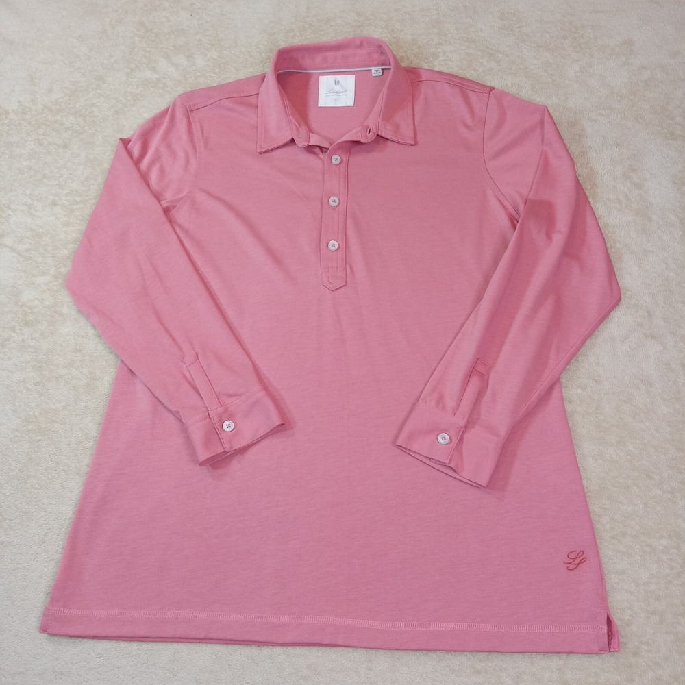 Linksoul Long Sleeve Polo Tee in Pink